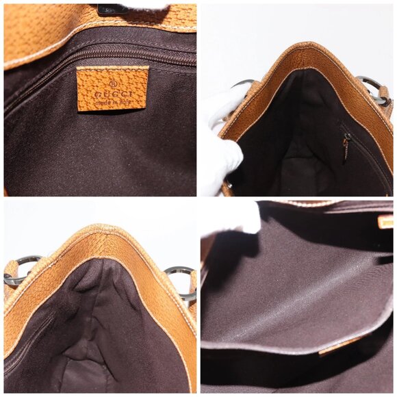 GUCCI GG Canvas Tote Bag Beige Brown 113015 Auth am9499V - Picture 15 of 16